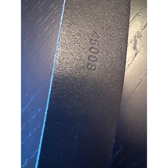 Martin Dingman Black Leather Belt W/ Solid Brass Buckle Made in USA 33 - Picture 7 of 9